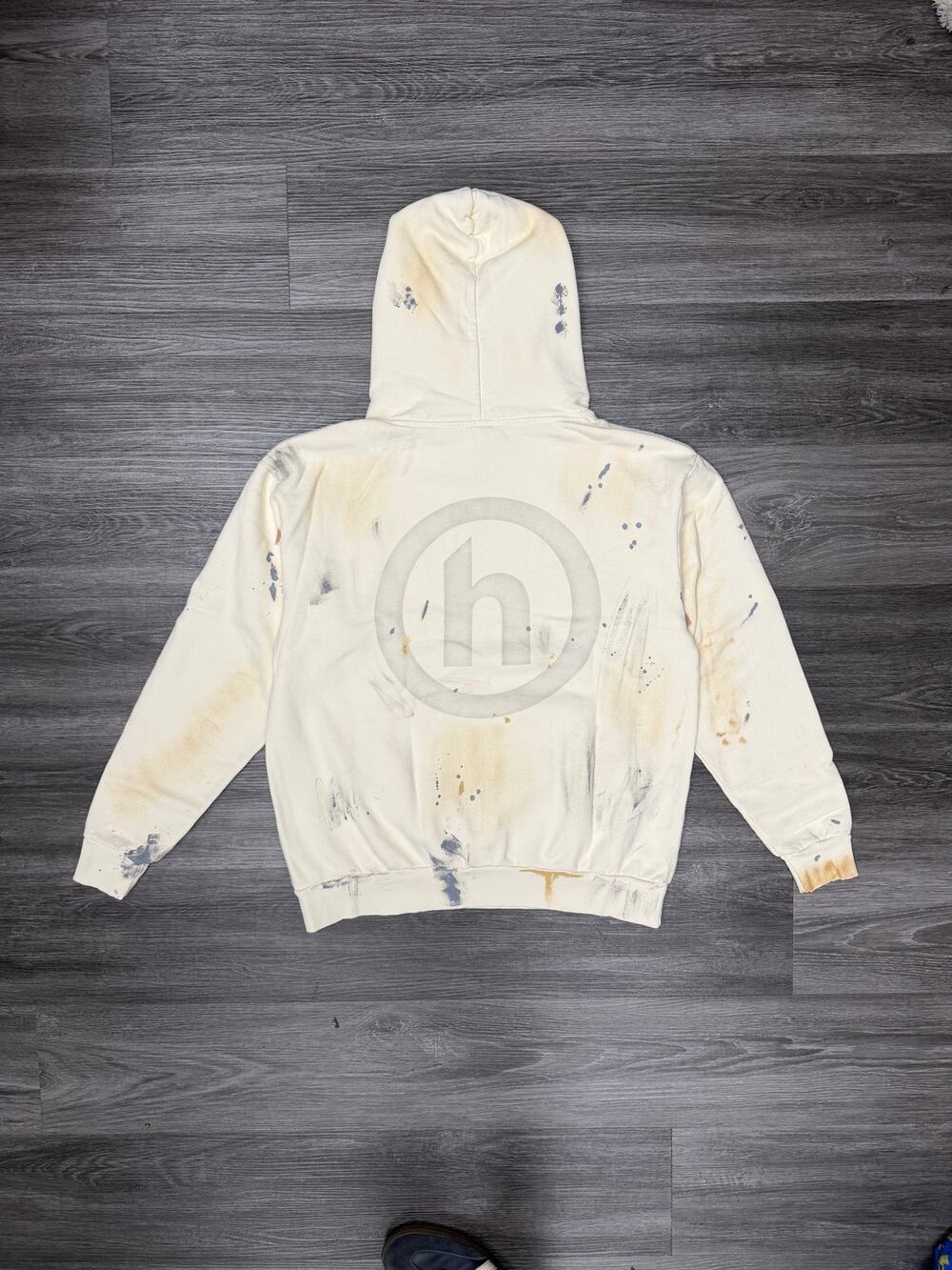 Hidden NY H Logo Painted Hoodie M Brand New